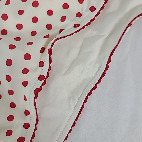 NWT PINK by Frankies Bikinis Red Cream Polka Dot Bikini Bottom Sz XXL MSRP $35 - Picture 4 of 7